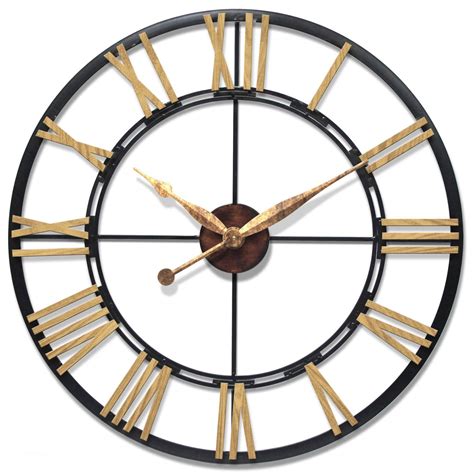 large decorative metal wall clocks.